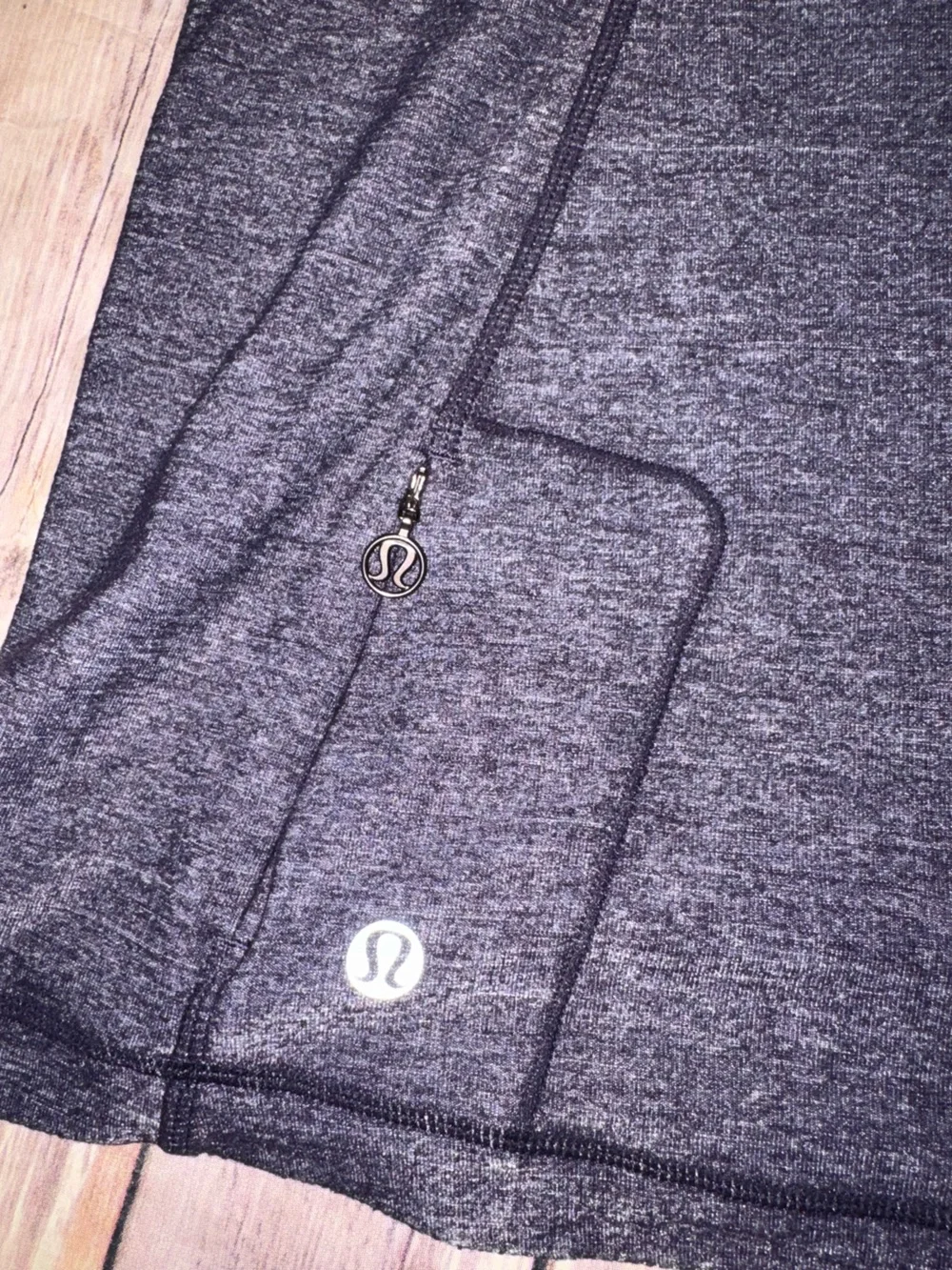 Lululemon Run Free Tank Heathered Black Swan